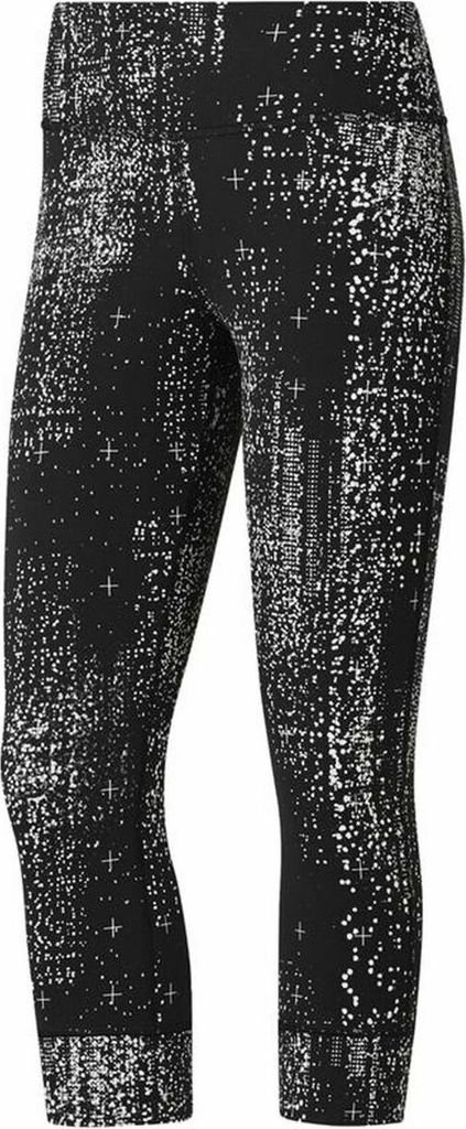 Sporthose Damen Reebok Lux 3/4 Schwarz