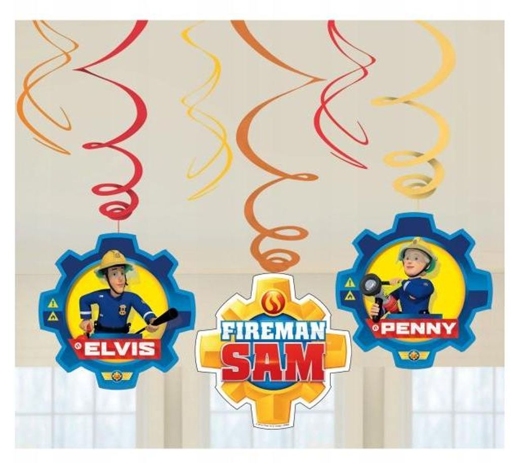 Feuerwehrmann Sam Deko-Bohrer 6-tlg. Produktbild 