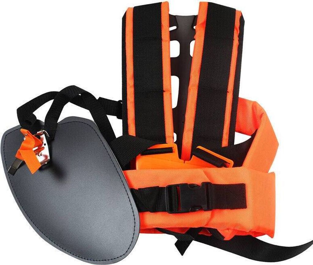 AIORBER Doppelschultergurt Nylon Tragegurt ,Verstellbare Gurte, Ergonomisches Design,für Motorsense Freischneider Rasentrimme,Strimmer, 50X36cm,Or...