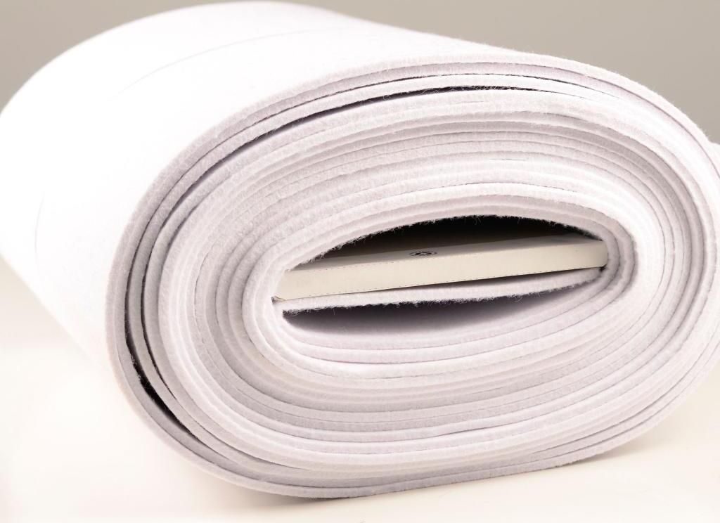 Bastelfilz CARSTEN Weiß uni, Deko, Basteln, Handwerk, Weihnachtsfilz, ca. 670 g/m², ca. 0,25 m lang, ca. 0,45 m breit, ca. 4-5 mm stark, Stoffe M...