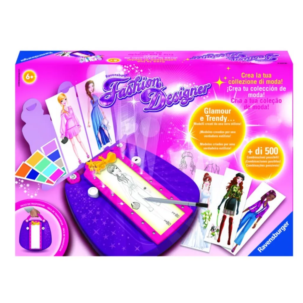 Set de design enfant ergonomique avec accessoires de dessin complets