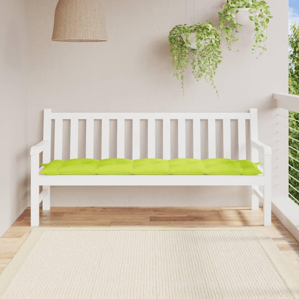 vidaXL Gartenbank-Auflage Hellgrün 180x50x7 cm Oxford-Gewebe