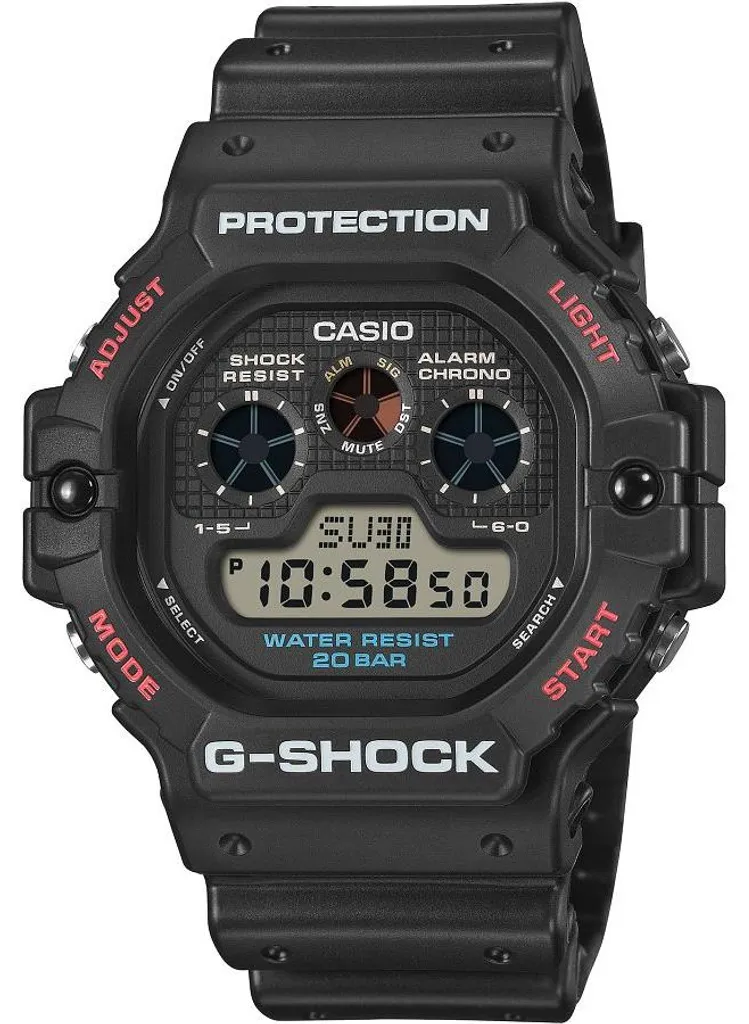 Montre Digitale Casio G-Shock DW-5900U-1ER Sport Noire Multi-Fonction