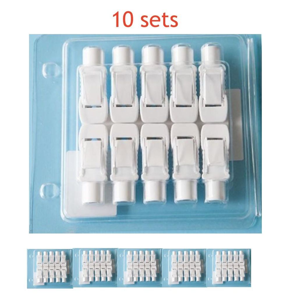 10 jeux de clips en forme de banane pour câble ECG, Image du produit 