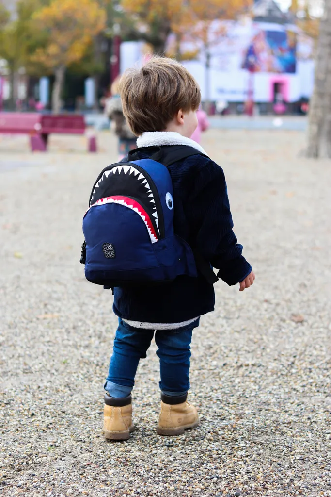 Pick & Pack Sac à Dos Shark Shape Backpack 7L Navy Bleu pour Enfant