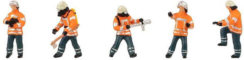 Faller 151680 Set de 6 Figurines Pompiers Époque VI Échelle HO 1/87
