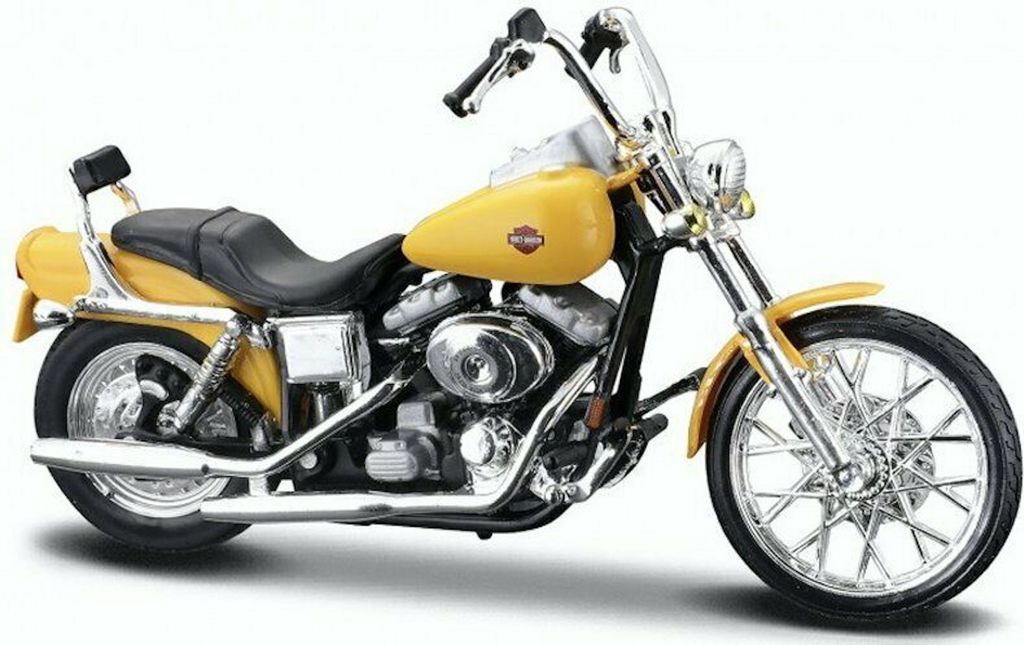 Maisto 34360-39 - Modellmotorrad - Harley Davidson Serie 39 2001 FXDWG Dyna Wide Glide (gelb)