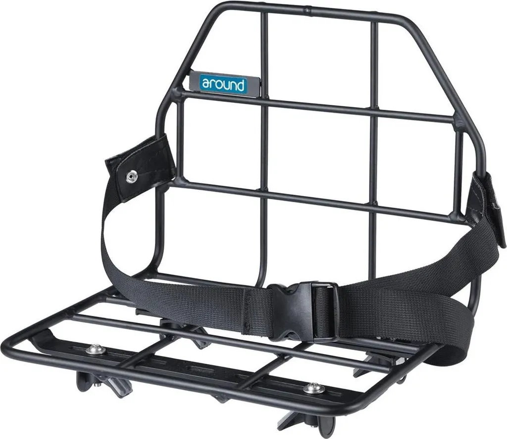 Porte-bagages universel AROUND noir avec support de fixation réglable