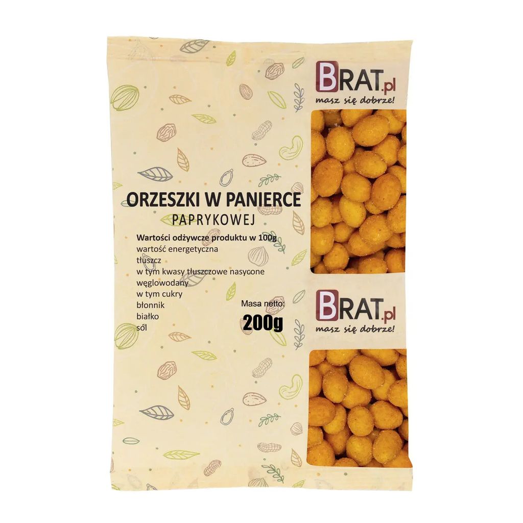 Orzeszki w panierce paprykowej 200g Brat.pl Zdjęcie produktu 
