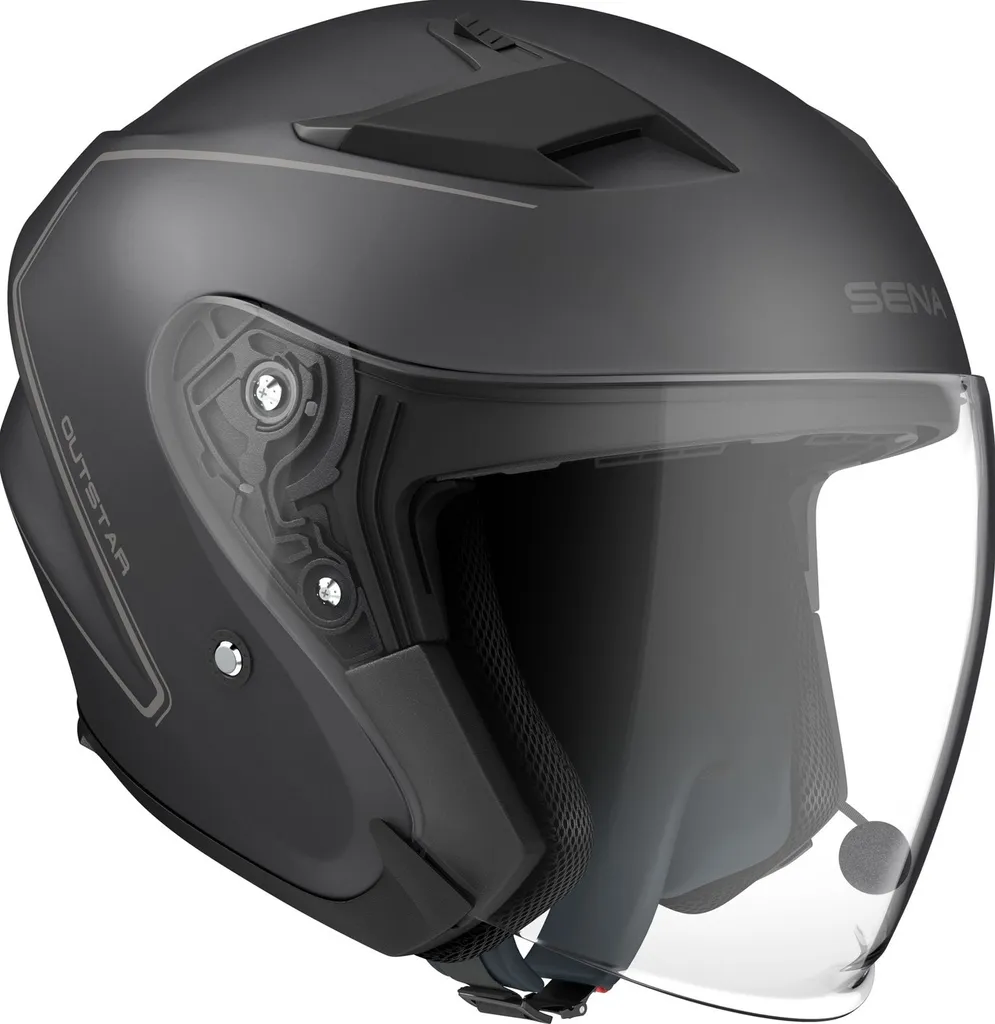 Casque moto Bluetooth Outstar taille S 57-58cm avec visière solaire
