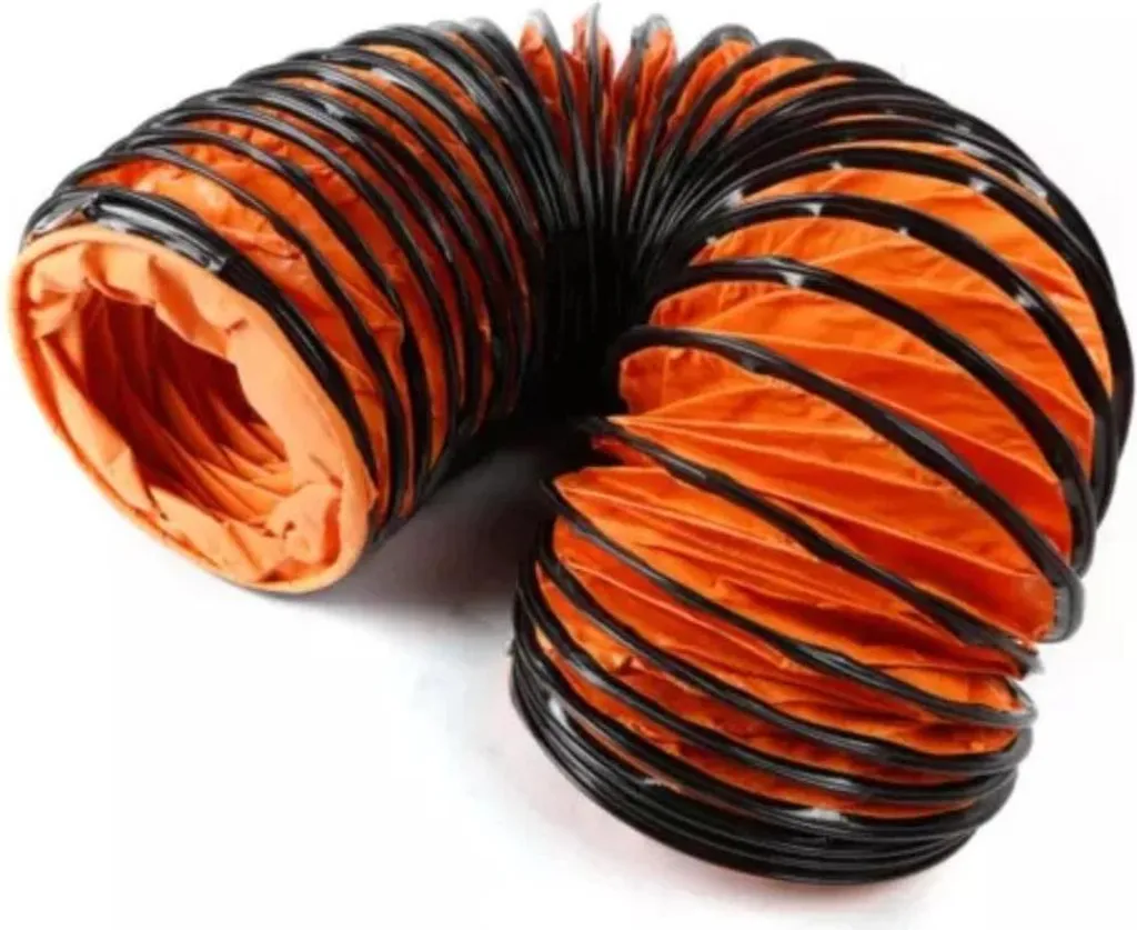 Tuyau de ventilation flexible anti-écrasement Ø30 cm orange - 3
