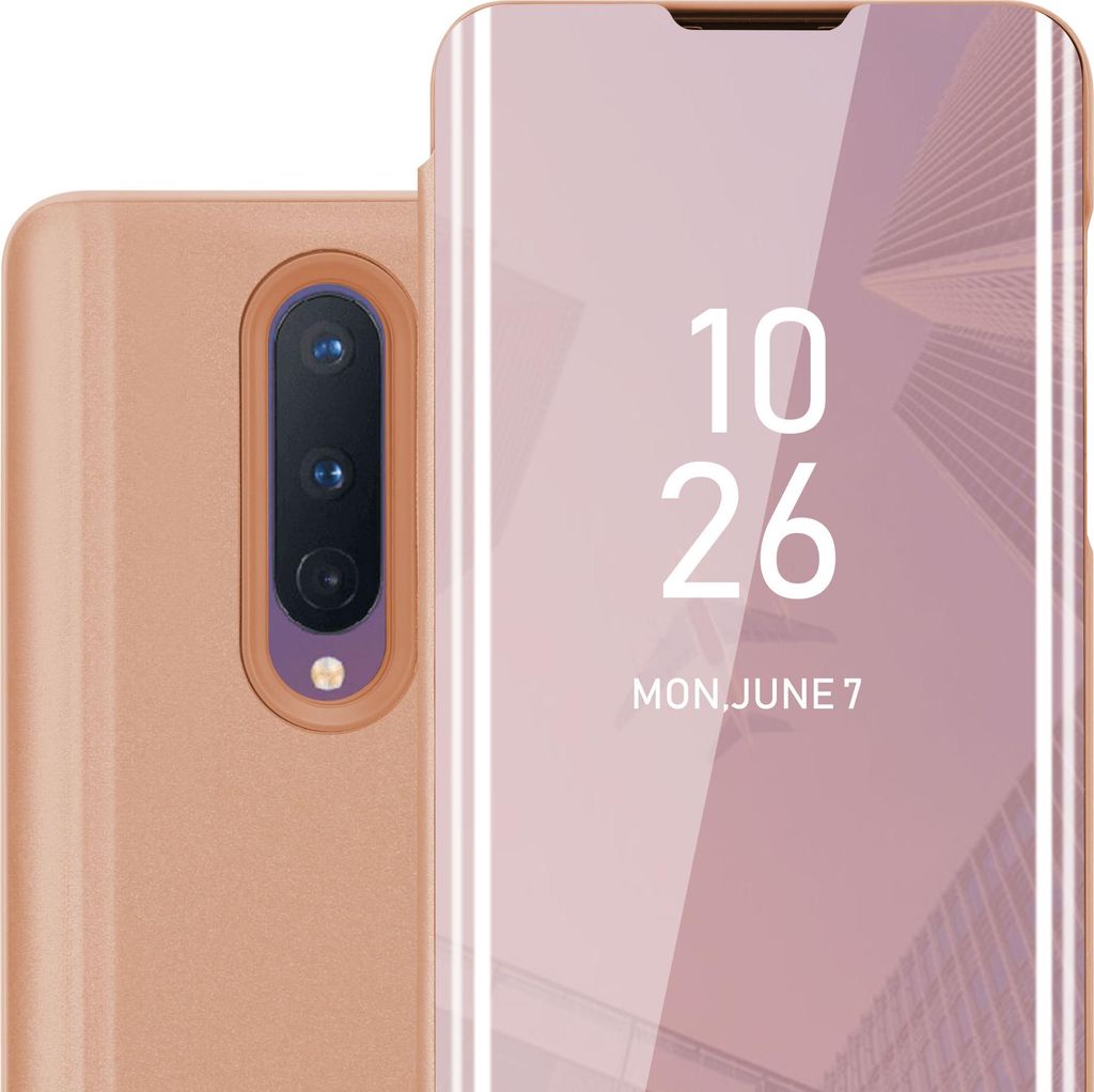 Cadorabo Handyhülle für OnePlus 8 in Pink Cover Backcover Schutzhülle Book Case Booklet
