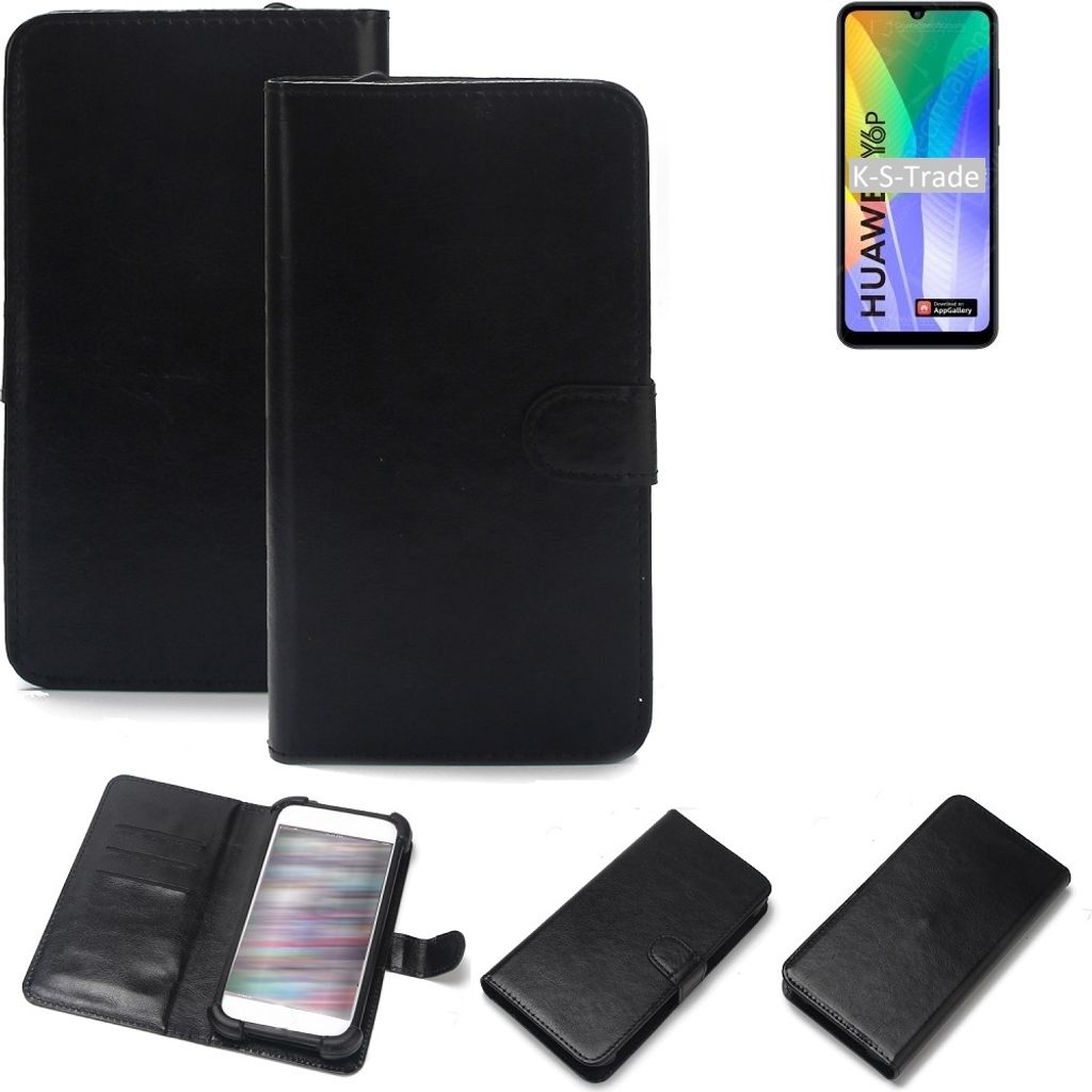 K-S-Trade Handyhülle Schutzhülle kompatibel mit Huawei Y6p Handy Schutz Hülle Handyhülle Bumper schwarz 1x