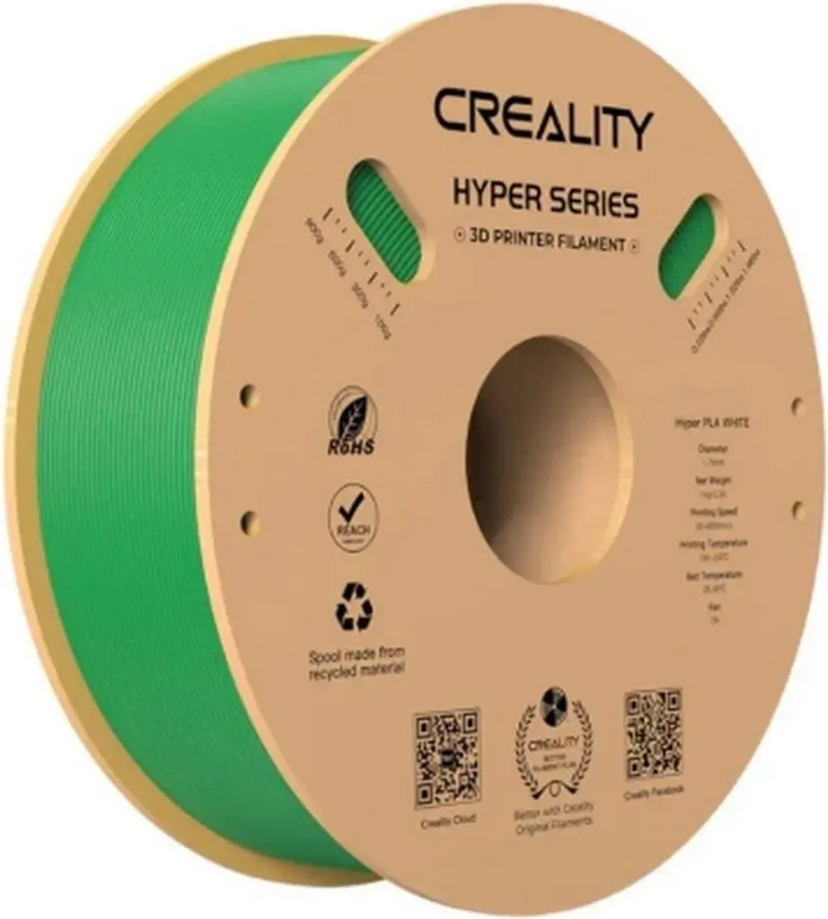 Creality 3D Hyper Series PLA Acido polilattico (PLA) verde 1 kg