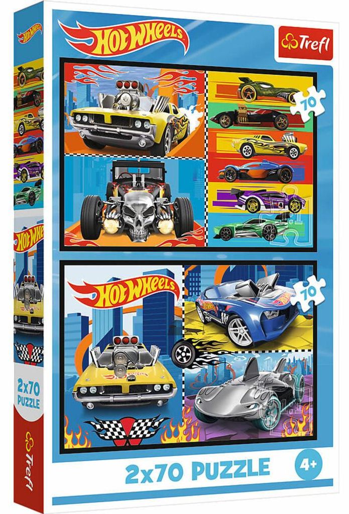 TREFL Puzzle Hot Wheels: 2x70 DLK Auto