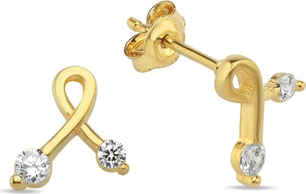Créoles Tamtur Argent 925 Rhodié 10mm Serties de Zirconium Scintillant