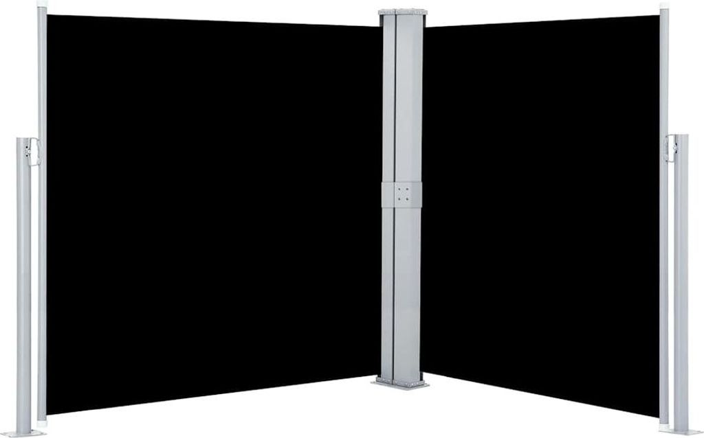 vidaXL Výsuvná boční markýza černá 140 x 600 cm Obrázek produktu 