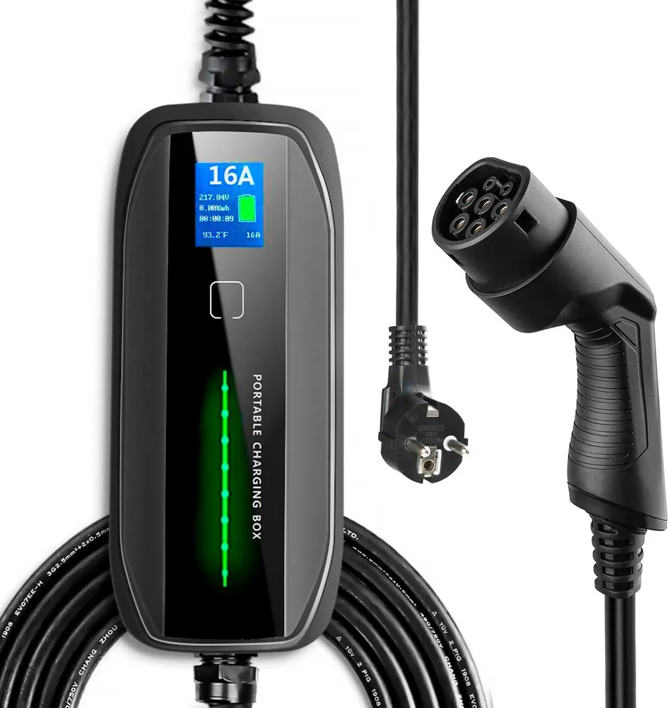 Chargeur VE Portable 3.6kW LCD - Évitez la panne sur prise classique Schuko