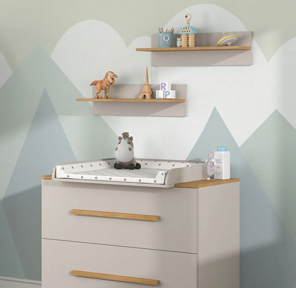 Tablette murale moderne Vitalispa Malia 70 cm en coloris Cachemire 52107 - 2