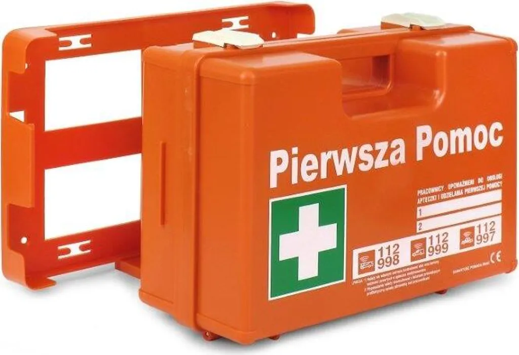 Valigetta Pronto Soccorso Professionale PK15 DIN 13157 + Supporto Muro