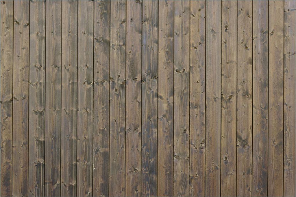 Wallario selbstklebendes Poster - Holzpaneelen in grau braun - Holzmuster mit Maserung, Größe: 100 x 150 cm