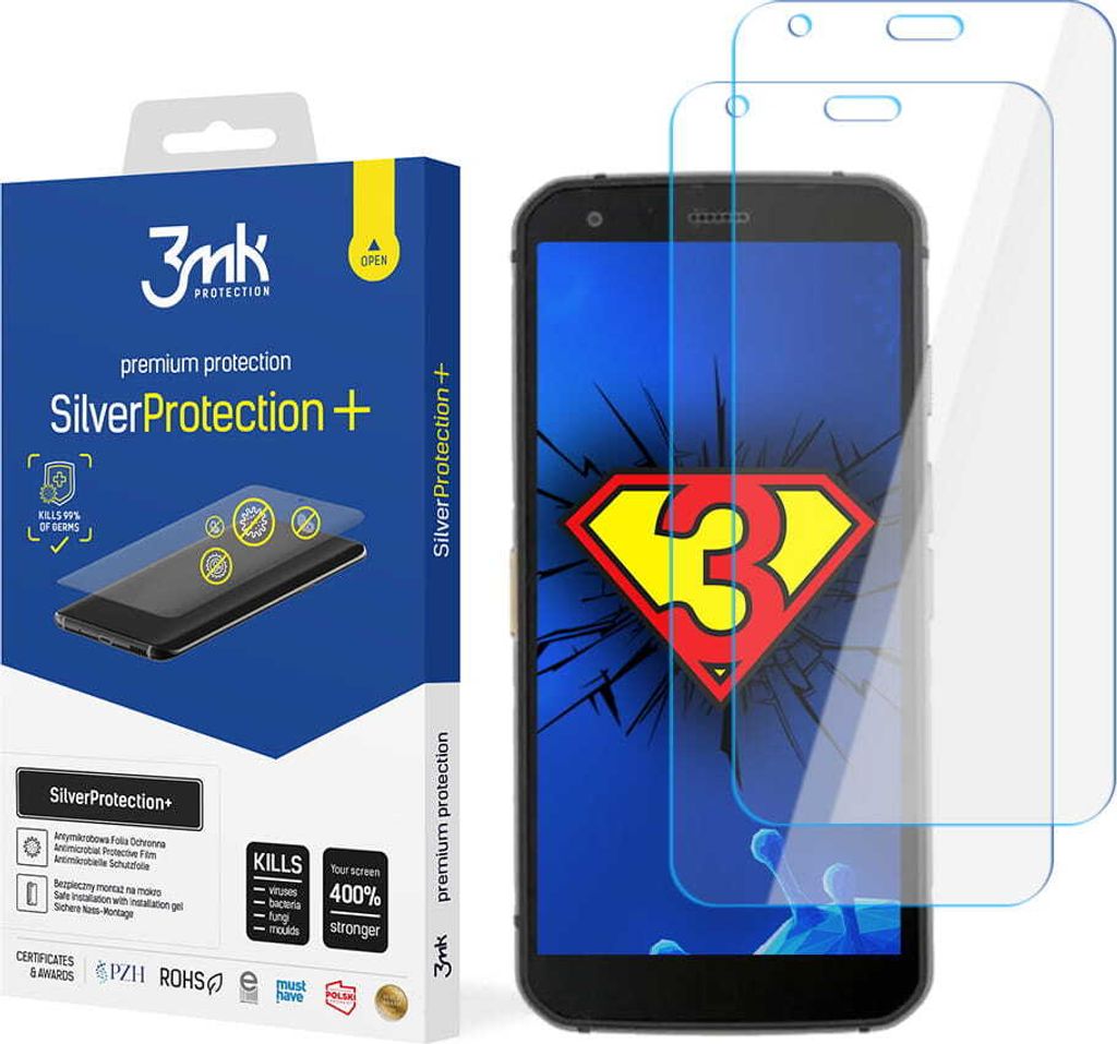 3mk Display Schutzfolie ARC+ für CAT S62 0,17mm Self-Heal (2 Stück)