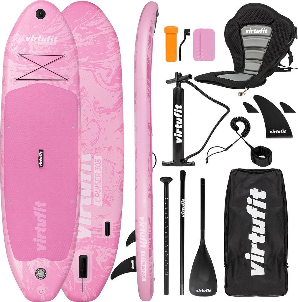 VirtuFit Supboard Cruiser 305 ROSA mit Kajak-Sitz