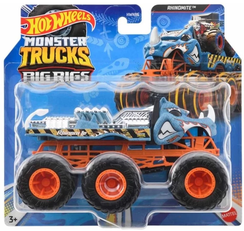RHINOMITE - Big Rigs Diecast Monster Trucks Hot 1:64 Wheels Mattel Auto Die-cast