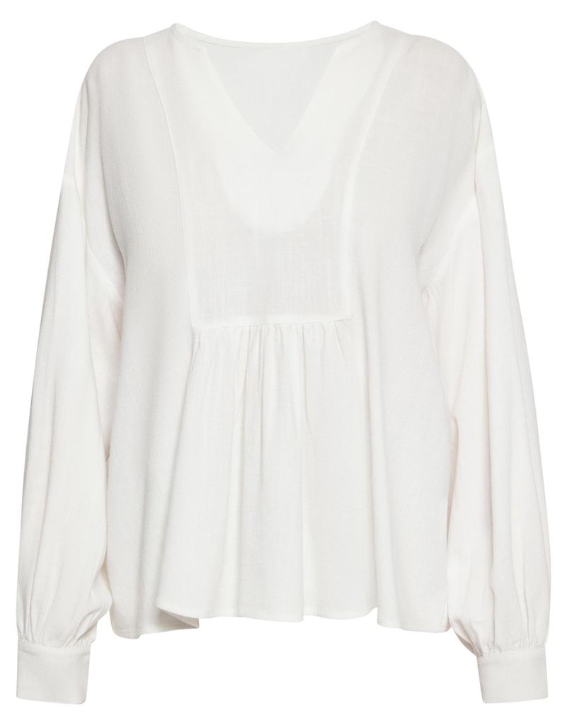 Jeona damen bluse - wollweiss, M