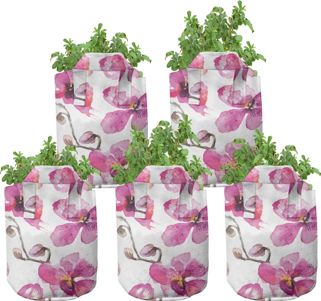 Pots de Culture Haute Performance avec Poignées Design Aquarell Fuchsia