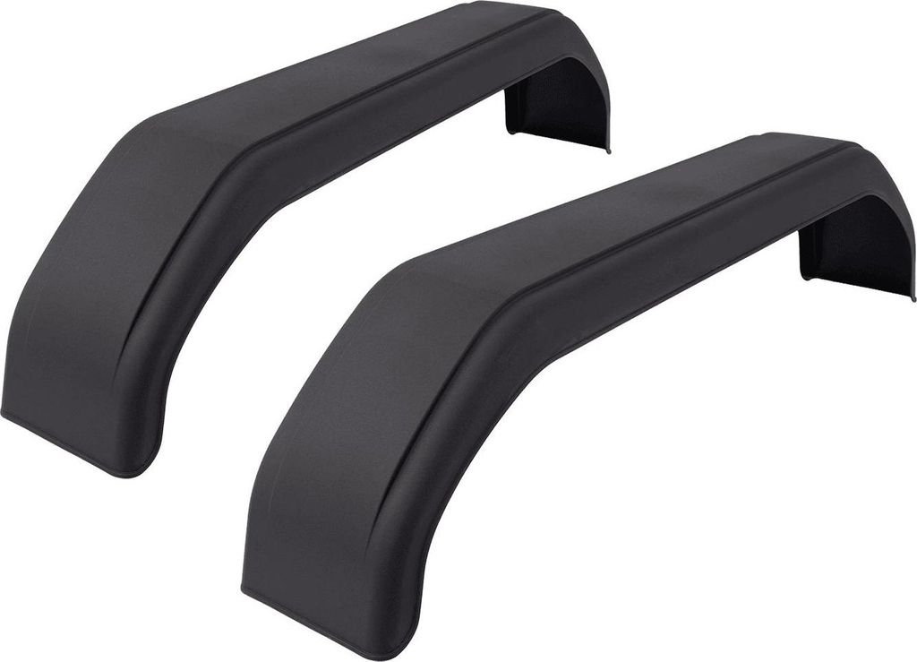 DE HAAN THMK 24150 Tandem-Kotflügel-Set 15-16 Zoll aus Kunststoff 2 Stück für Pkw-Anhänger 1500x240 mm als Radkasten