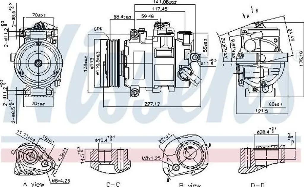 Compresseur de clim NISSENS 890757 - Haute efficacité OE 80A816803