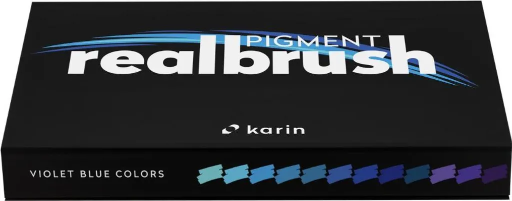Pennelli a Pigmento Karin Realbrush 12pz - Selezione Viola e Blu