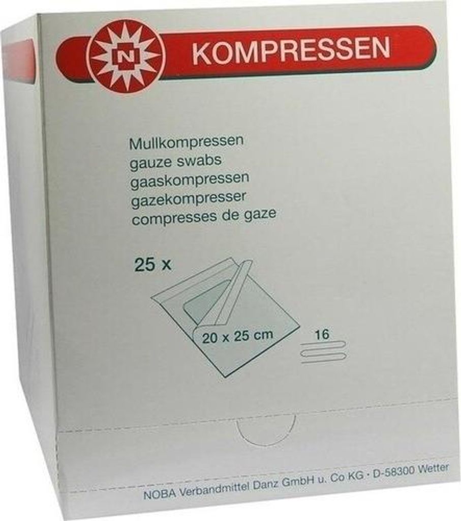 MULLKOMPRESSEN 20x25 cm steril 16fach