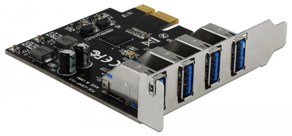 Solution pour Manque de Ports USB : Carte PCIe Delock 4 Ports Type-A - 4