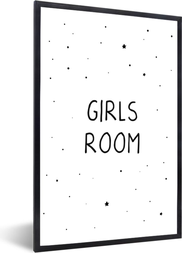 MuchoWow Gerahmtes Poster Zitate - Mädchenzimmer - Mädchen - Kind - Sprichwörter 60x90 cm - Poster mit Schwarzem Bilderrahmen Wandposter Rahme...