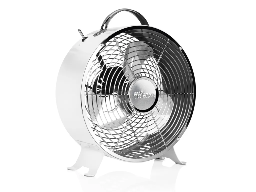 Ventilateur de table Tristar VE-5967 avec oscillation et finition chrome