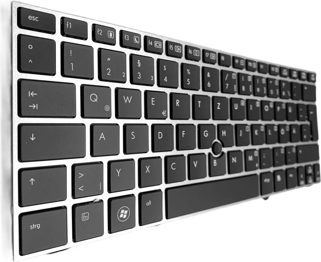 Clavier QWERTZ Noir HP EliteBook 2170 2170P avec Trackpoint Intégré
