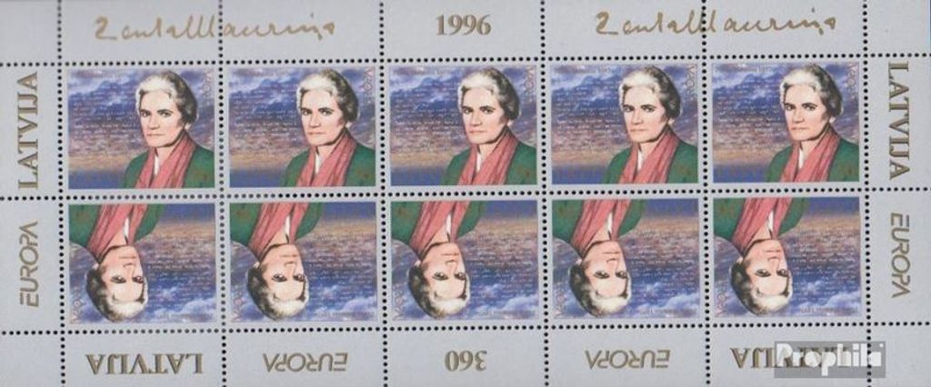 Briefmarken Lettland 1996 Mi 423Klb Kleinbogen (kompl.Ausg.) postfrisch Frauen