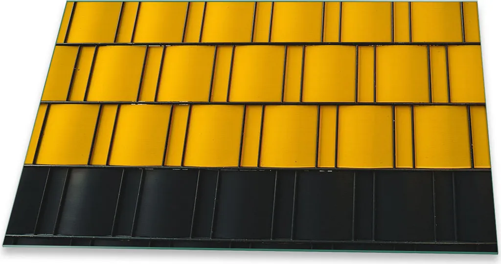 Protezione Piano Induzione 80x52 Giallo Astratto | Vetro Decorativo