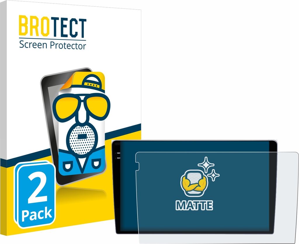 2x BROTECT Schutzfolie für Teyes CC3 9" Displayschutz Displayschutzfolie Folie Matt Entspiegelungsfolie