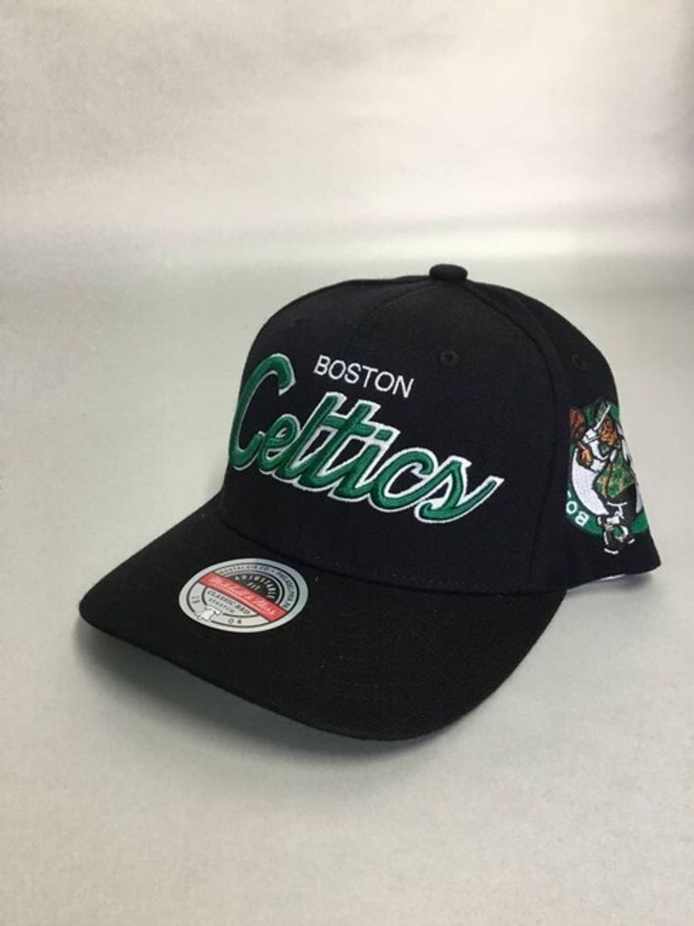 Boston Celtics NBA Mitchell & Ness Team Script 2.0 Stretch Snapback