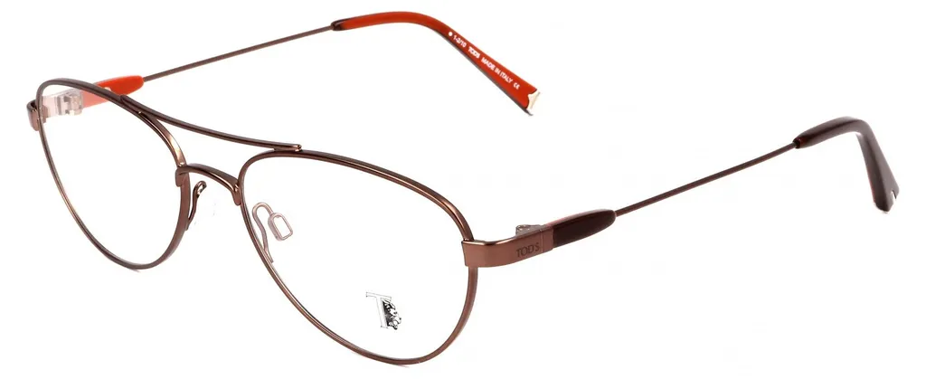 Tod's TO5006 Lunettes de Vue Homme Brun Foncé Mat Taille 52/17/140 mm