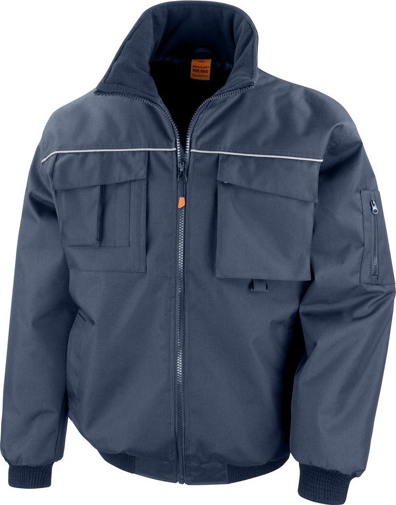 WORK-GUARD by Result - "Sabre" Pilotenjacke für Herren RW9757 (M) (Marineblau)