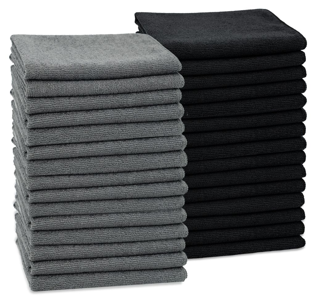 30er Set Mikrofasertücher für streifenfreien Glanz, Produktbild 