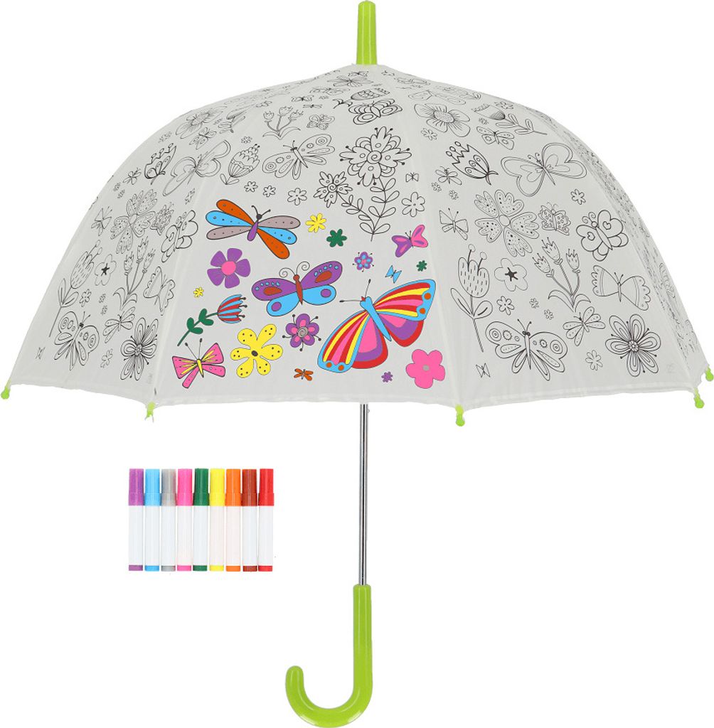 Esschert Design PIY Kinder Regenschirm transparent Produktbild 
