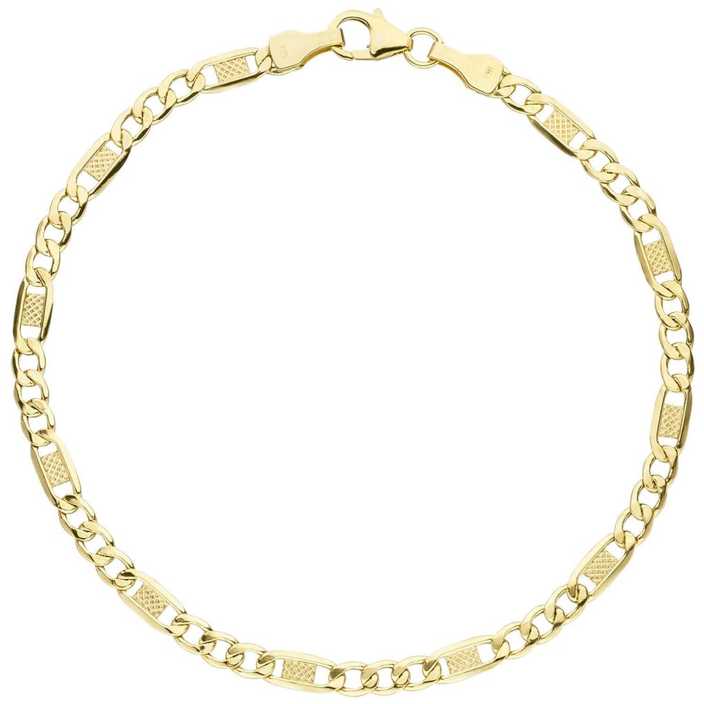 3-8mm-Armband-aus-333-Gelbgold-19cm