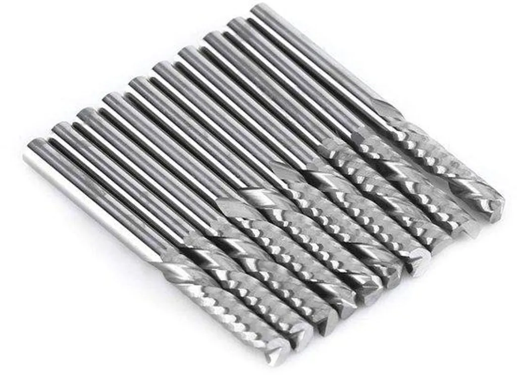 Fraise CNC 4mm carbure à spirale pour une évacuation de copeaux optimale