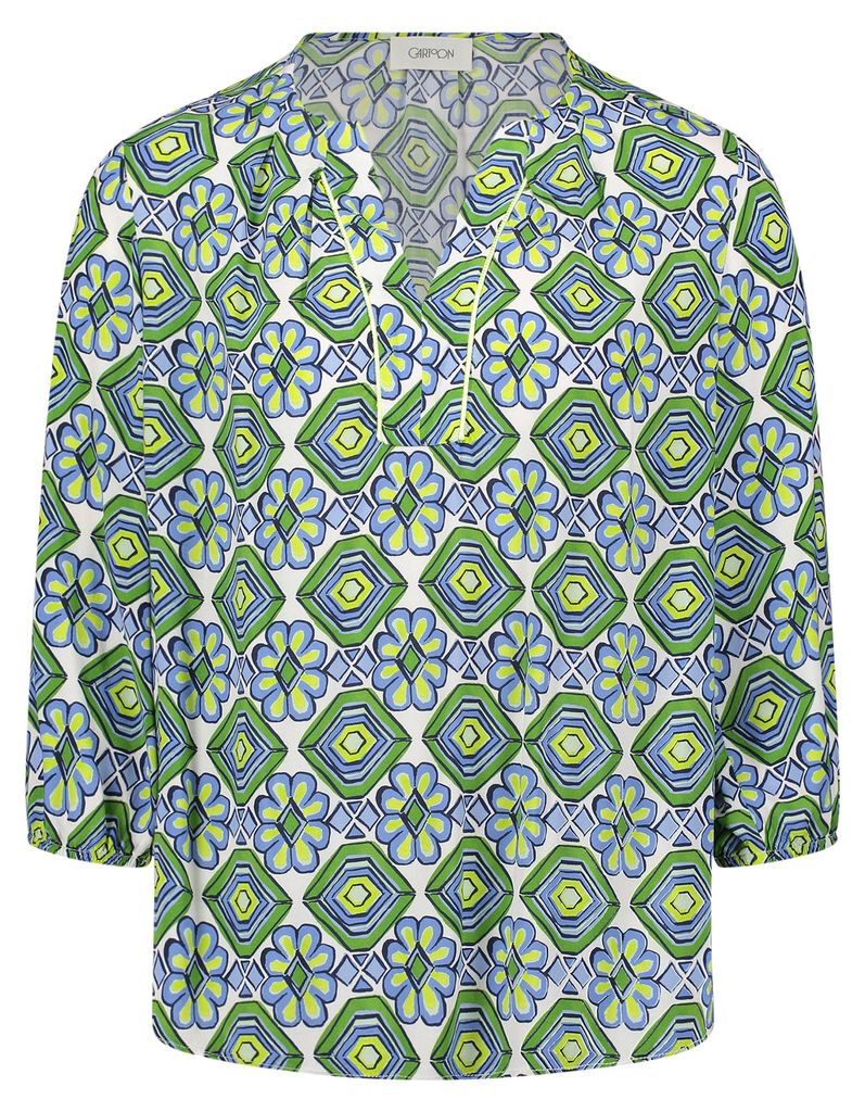 Cartoon Bluse Kurz 3/4 Arm 5880 Green/Blue 40