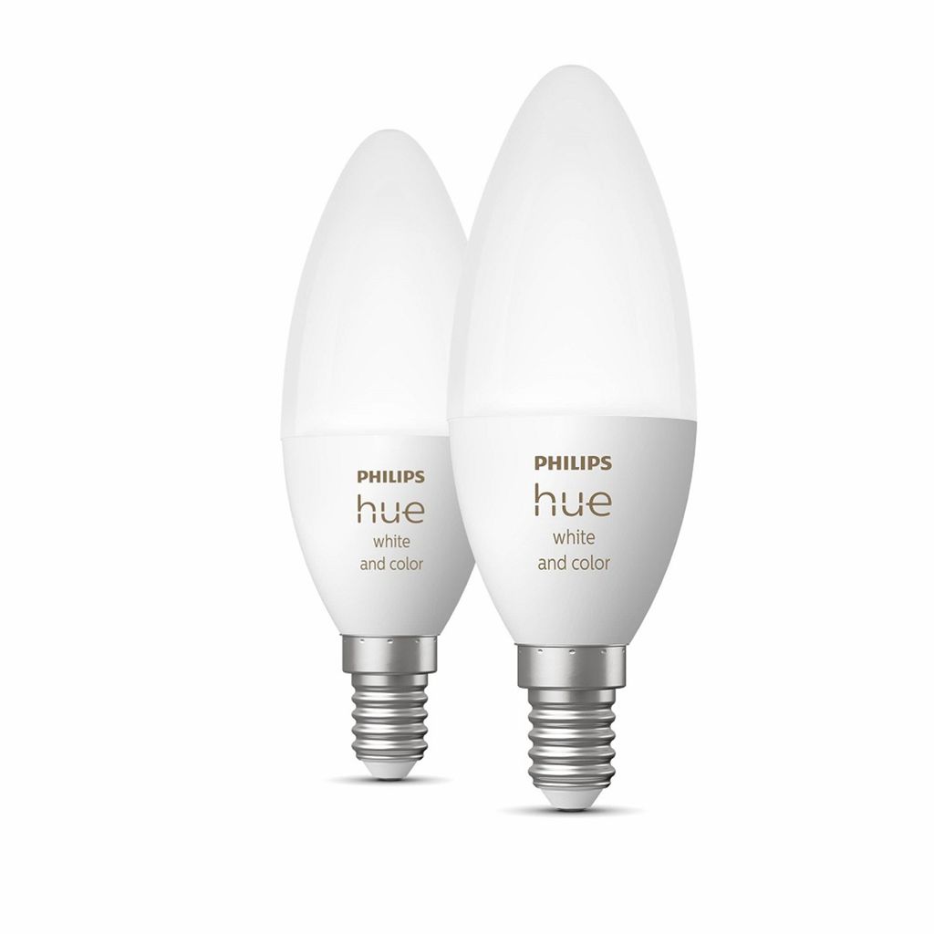 Philips Hue White Ambiance LED E14 Doppelpack weiß 6W Lichtsystem 
